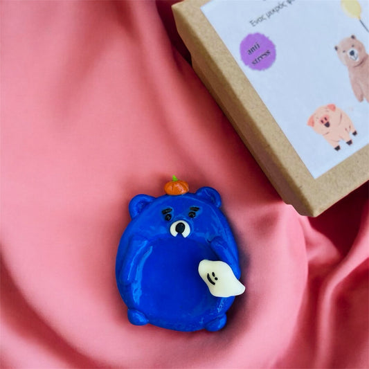Worry Stone Spooky Bear