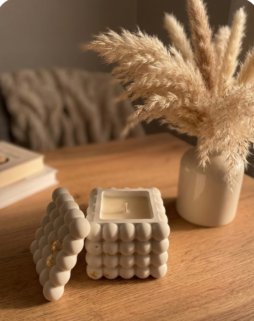 Bubble Cube Candle